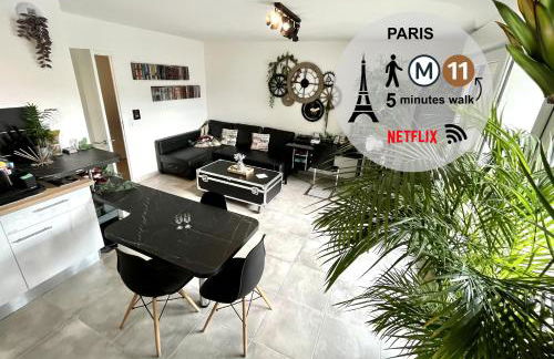 Paris I 77m Cosy luxe I Near by subway 11 & airport - Foto 1