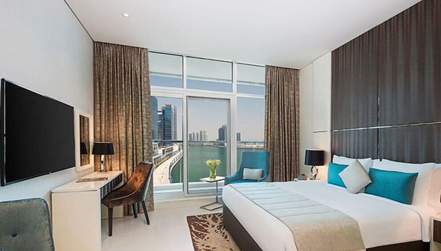 Stunning Studio Dubai with Infinity Pool and Canal View - Foto 5, Habitación