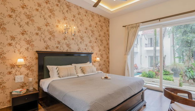 Casa Del Leon by Hireavilla -3br w Pool in Assagao - Foto 5, Quarto