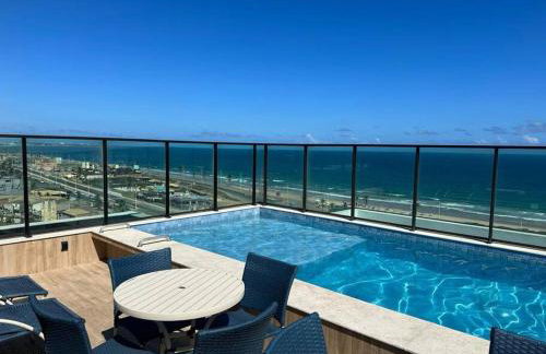 Studio a 150m da praia em Salvador Piscina com Vista do Mar - Foto 1