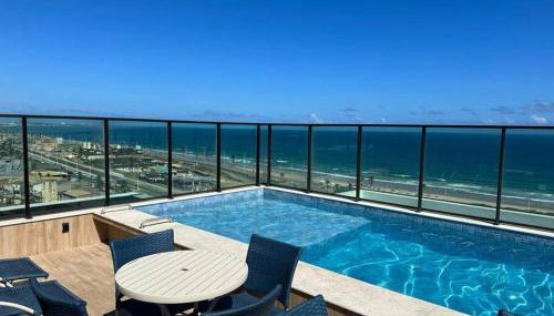 Studio a 150m da praia em Salvador Piscina com Vista do Mar - Foto 1