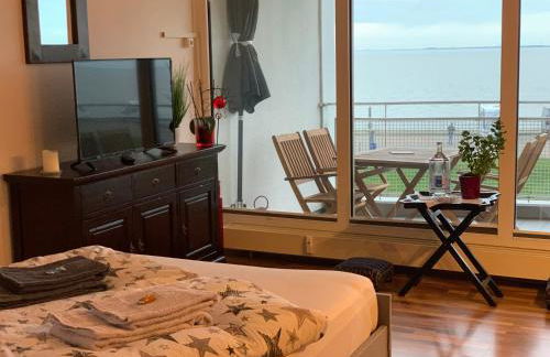 Studio mit Meerblick und großer Loggia - Direktzugang zur Nordsee - Foto 10