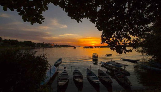 Entardecer na Amazônia brasileira