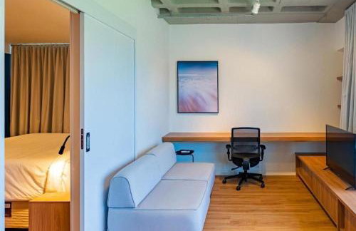 Atrium Studios by Xtay - Studio moderno em Pedra Branca - Caminhe até o Centro Empresarial e Unisul - Foto 82