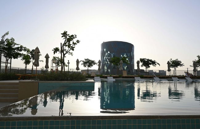 Modern Boho 1BR Sleeps4 Balcony Pool Gym Dxbhills - Foto 45