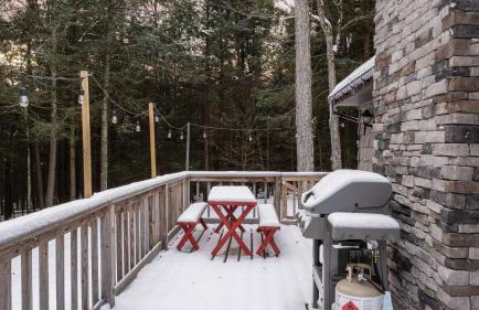 Catskills Mountain Home Near Windham w Fireplace Open Living Deer Run Lodge by AvantStay - Foto 30