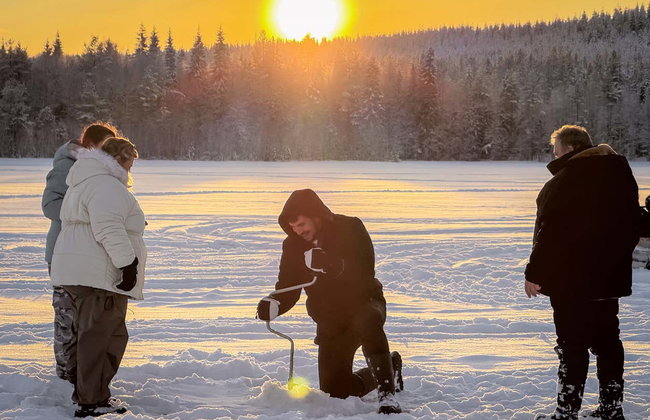 Snowmobile Ride & Ice Fishing - Photo 4