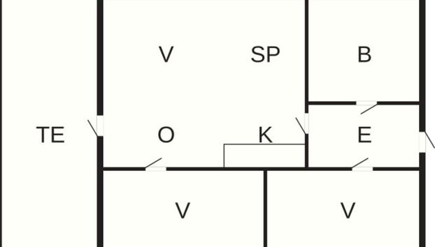 6 Person Holiday Home in Allinge - Foto 5, Plano