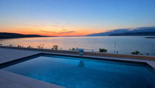 Villa Maritime - Exklusive Strandvilla mit beheiztem Pool, Grillhütte & Meerblick bei Zadar - Foto 3, sunbed