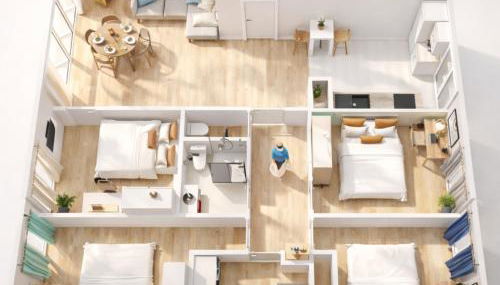 Le cocon urbain - Modern 4BR Apartment with Free Parking, High-Speed Wifi, Quick Access to A6 & N7 - Foto 3