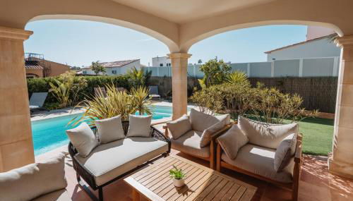 Villa 231 Boho House Estrenc - luxury family life - just 5-10min to sandy beach - Foto 5, sunbed