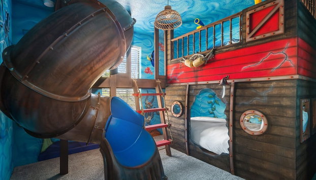 Under the Sea Disney Dream Home w Private Pool Resort Access - Foto 2, Habitación