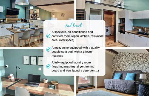 Myzenplace - Duplex 100m2 - Fibre - Cosy et atypique - Centre piéton - Foto 29