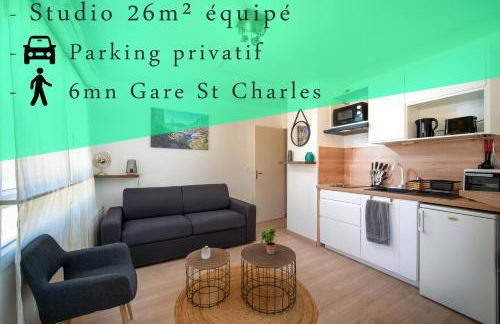 Appartement tout équipé à 6min à pied de la gare st charles - Foto 1