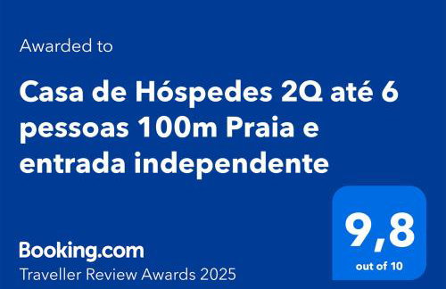 Casa de Hóspedes 2Q até 6 pessoas 100m Praia e entrada independente - Foto 9