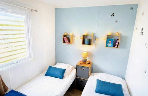 Mobilhome 2ch récent et climatisé-terrasse fermée-jardin sans vis à vis-camping 4 étoiles Les Charmettes - Foto 12