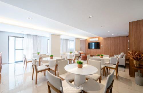 Aptos completos com lazer a poucos minutos da praia HFOs - Foto 6