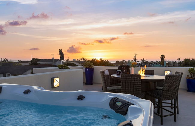 Sunset Serenity by Avantstay Rooftop w Hot Tub Fire Pit 3 Blocks to Beach - Foto 36
