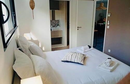 VILLA ALAÏA neuve avec piscine, pétanque proche plage et golf - Foto 10