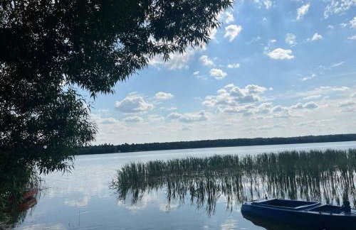 Nowoczesny dom nad jeziorem Zarybinek-Mazury Rybno, z własnym dostępem do linii brzegowej oraz łódką - Foto 35
