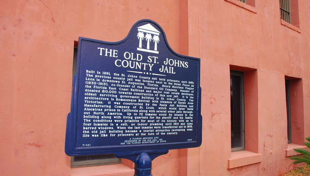 Cartel informativo de Old Jail