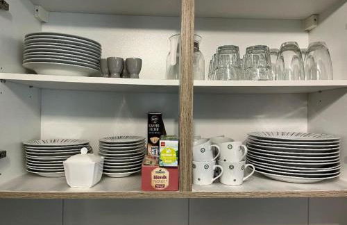 Moderne Ferienwohnung,Sauna im Haus, Parkplatz Hunde willkommen, nahe Schloss, Waldeisenbahn, Hermansbad, UNESCO Geopark, nahe polnischer Markt, Top Lage für Ausflugsziele zum Wandern oder Radfahren - Foto 41