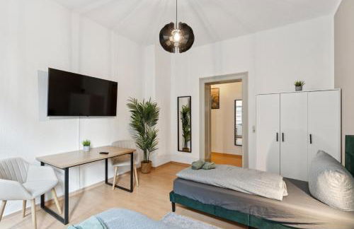 Larooms Halle - Apartment KU11 - 2 Schlafzimmer - 4 Betten - Waschmaschine & Trockner - Foto 6