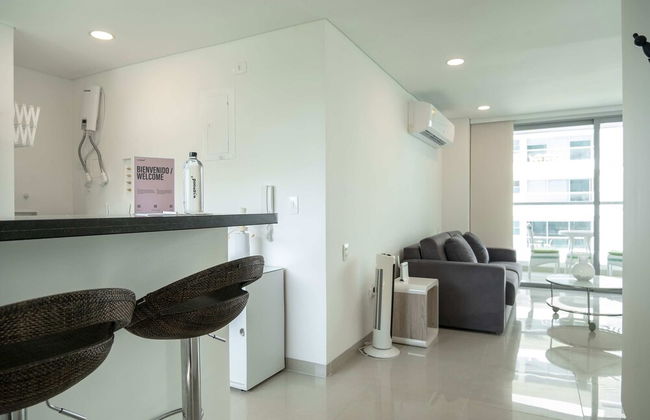 w Comfy 2BR w Ocean View and Pool in CTG - Foto 7