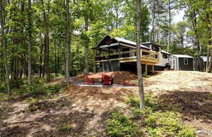 Peaceful Mountain Tiny Home with Breathtaking Valley Views & Fireplace Near Lookout Mountain, Menlo GA - Foto 36
