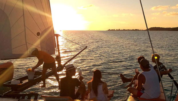 Tramonto a Bora Bora