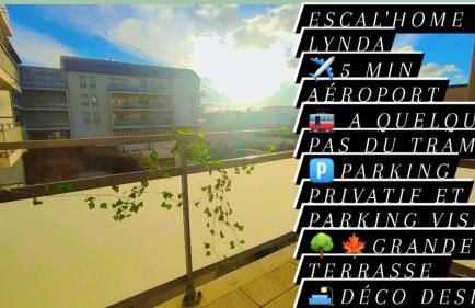 ESCAL'HOME , appart design au pied de l'aéroport,parkings - Foto 15