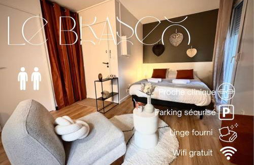 Le BraSeo, nice studio with parking in Rennes - Foto 9