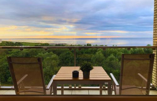 Panoramameerblicksuite direkt am Strand, Garage Wlan, Aufzug, Smarttv,Bettwäsche,Handtücher, Netflix uvm - Foto 17