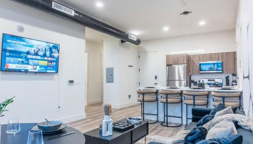 Luxury Lookout with NYC view, 2BR plus Free Parking, Sleeps 8, 20 Percent Off - Foto 3, stove, dishwasher, minibar