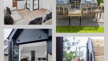 CORN FLOUR LODGE at PITKERRO MILL with HOT TUB 3 double bedrooms with TVs, 1 en-suite, 2 further bathrooms, fully equipped kitchen, large family dining area, FREE parking, WiFi, private garden, short, mid,longterm stays available with HONEYCOMB HOSTS - Foto 5