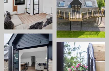 CORN FLOUR LODGE at PITKERRO MILL with HOT TUB 3 double bedrooms with TVs, 1 en-suite, 2 further bathrooms, fully equipped kitchen, large family dining area, FREE parking, WiFi, private garden, short, mid,longterm stays available with HONEYCOMB HOSTS - Photo 6