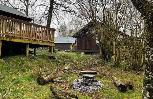Belle 2 bedroom log cabin with hot tub, forest and loch - Foto 37