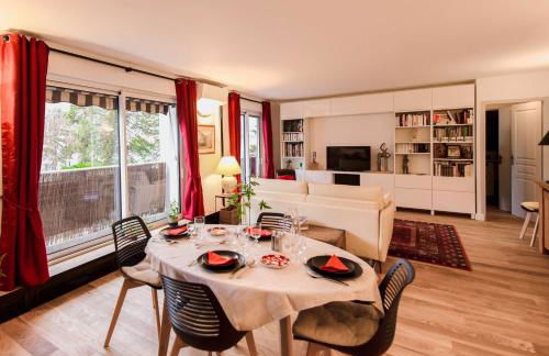 Paris-Daumesnil - Grand 2 pièces de charme sur jardin - 61m2, pour 4p - Large 4 star charming 1 BR apt for 4 with AC - Classement Officiel 4 étoiles - Foto 6