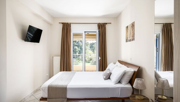 Villa Nina with Private Plunge Pool by Konnect, 5 km to Corfu Town - Foto 2, Habitación