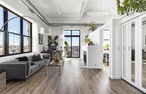 Modern Historic Loft 19ft Ceilings, Gym, Heated Parking, Skyline Views, Balcony - Foto 49