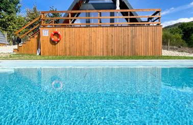 Chalés Luna in rio A-Frame Romântica no Gerês com vista Rio - Foto 33