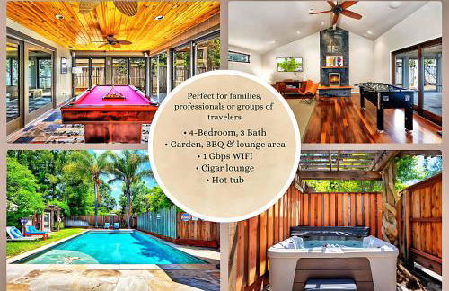 Luxury Wine Country Cigar Lounge King Suite BBQ - Foto 7