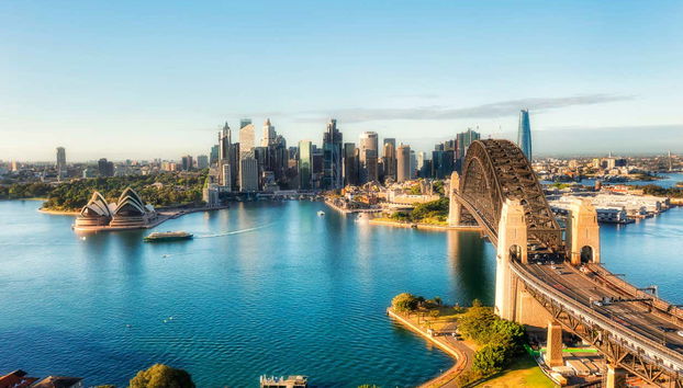 Vista panoramica del Porto di Sydney