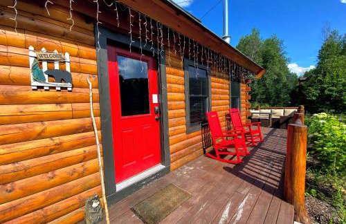 BC Log cabin with private beach river fire pit AC wifi onsite trails ski slope views - Foto 62