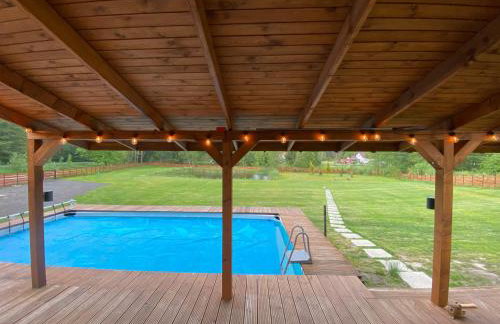 Drewniana ostoja, jacuzzi, sauna, basen - domek na wyłączność - Foto 24