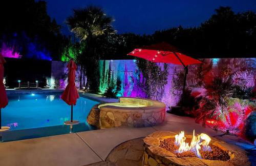 Mineral Saltwater Solar heated Pool & Spa Oasis with mountain views and Koi pond - Foto 10