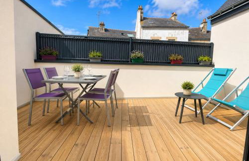 Plein centre Auray - Grand duplex 2 suites avec terrasse ensoleillée - Photo 17