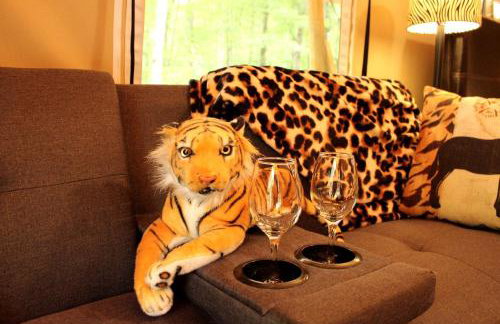 African-Themed Safari Tent for Glamping in West Virginia - Foto 11
