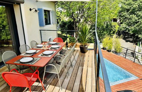 L'ancienne Étude - Superbe vue - Piscine chauffée - Foto 6