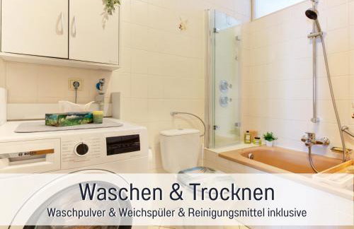 Stadtdomizil Ziegelfeld - Ruhig & Zentral, 65" TV, Südbalkon, vollausgestattete Küche, Altstadt fußläufig, Bahnhof 5-10 Min, Tiefgarage im Haus - Foto 8